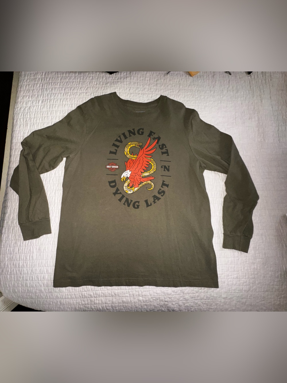 Harley-Davidson Men’s Long Sleeve Tee Size Large